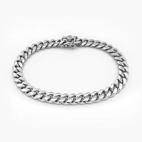 [Custom] Derris Feenix 20" 10mm Pure Silver Chain x 7-7.5" 10mm Pure Silver Bracelet
