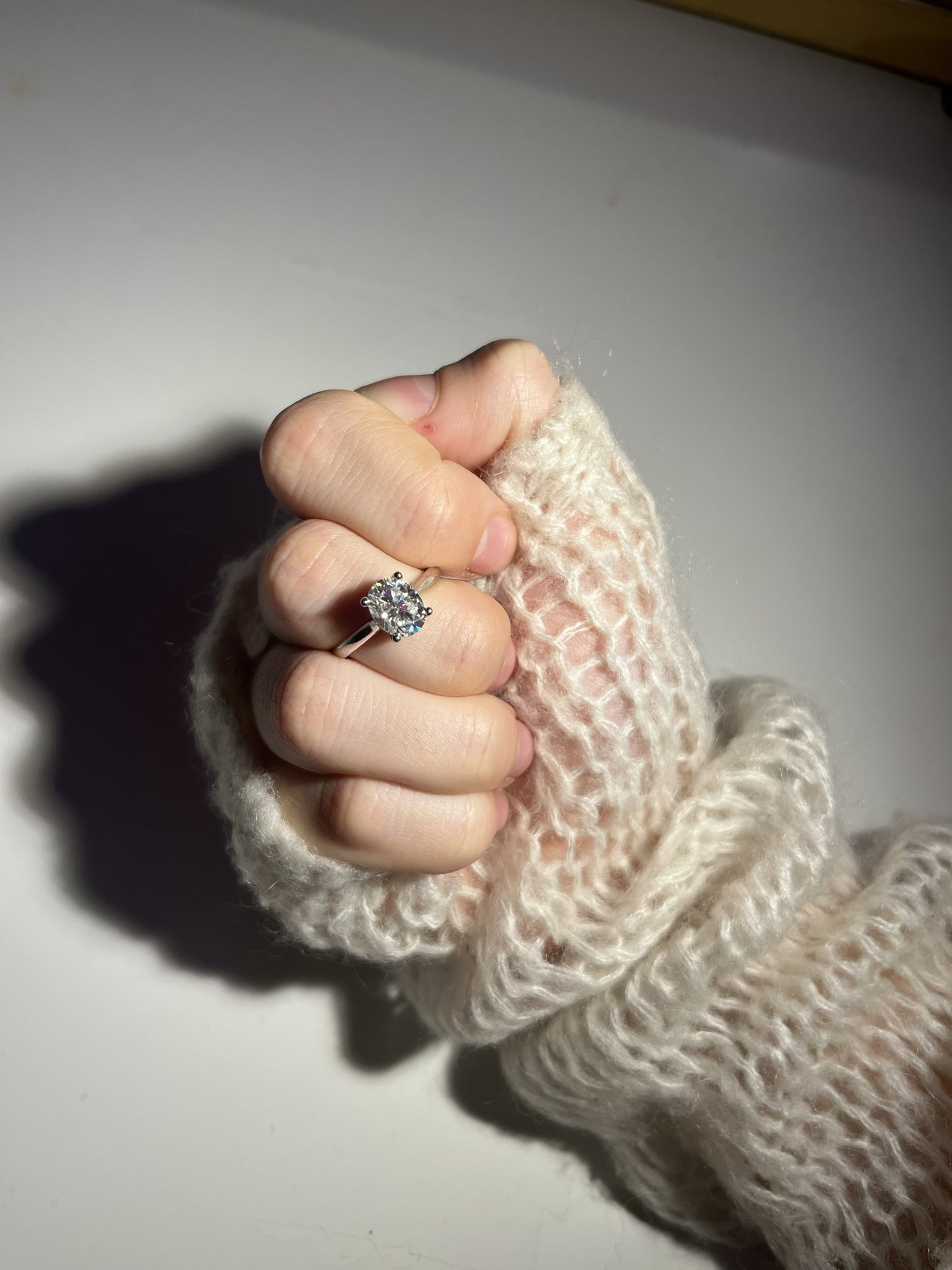 Moissanite Oval Cut Ring