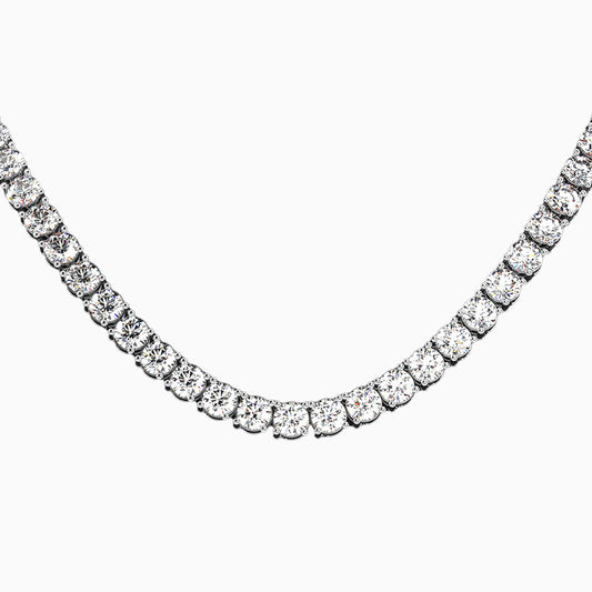 Moissanite Round Cut Necklace